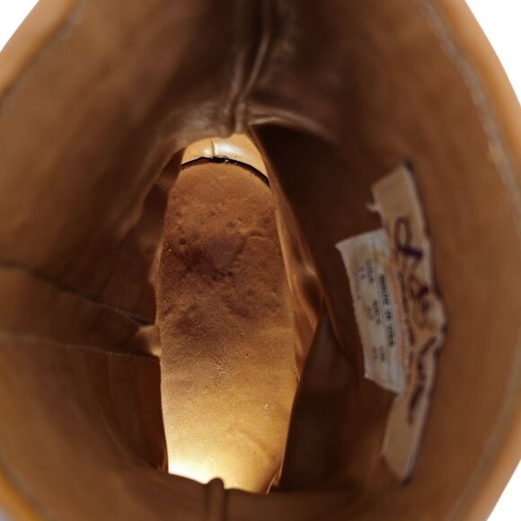 Max Leather Exotic Hornback Crocodile Cream Dress Boots Men 11 Handmade USA Shoe - Picture 14 of 16